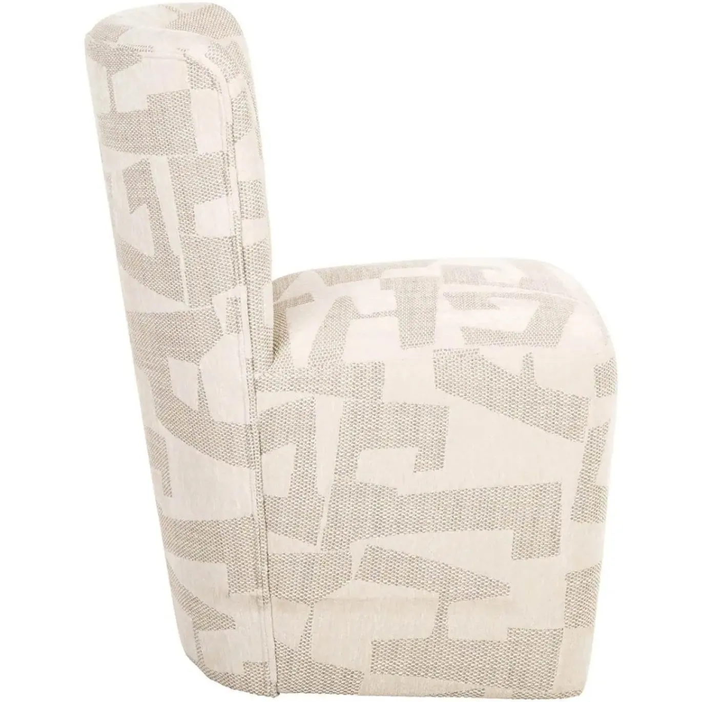 Richmond Eetkamerstoel Lorain Beige Graffic met Wieltjes