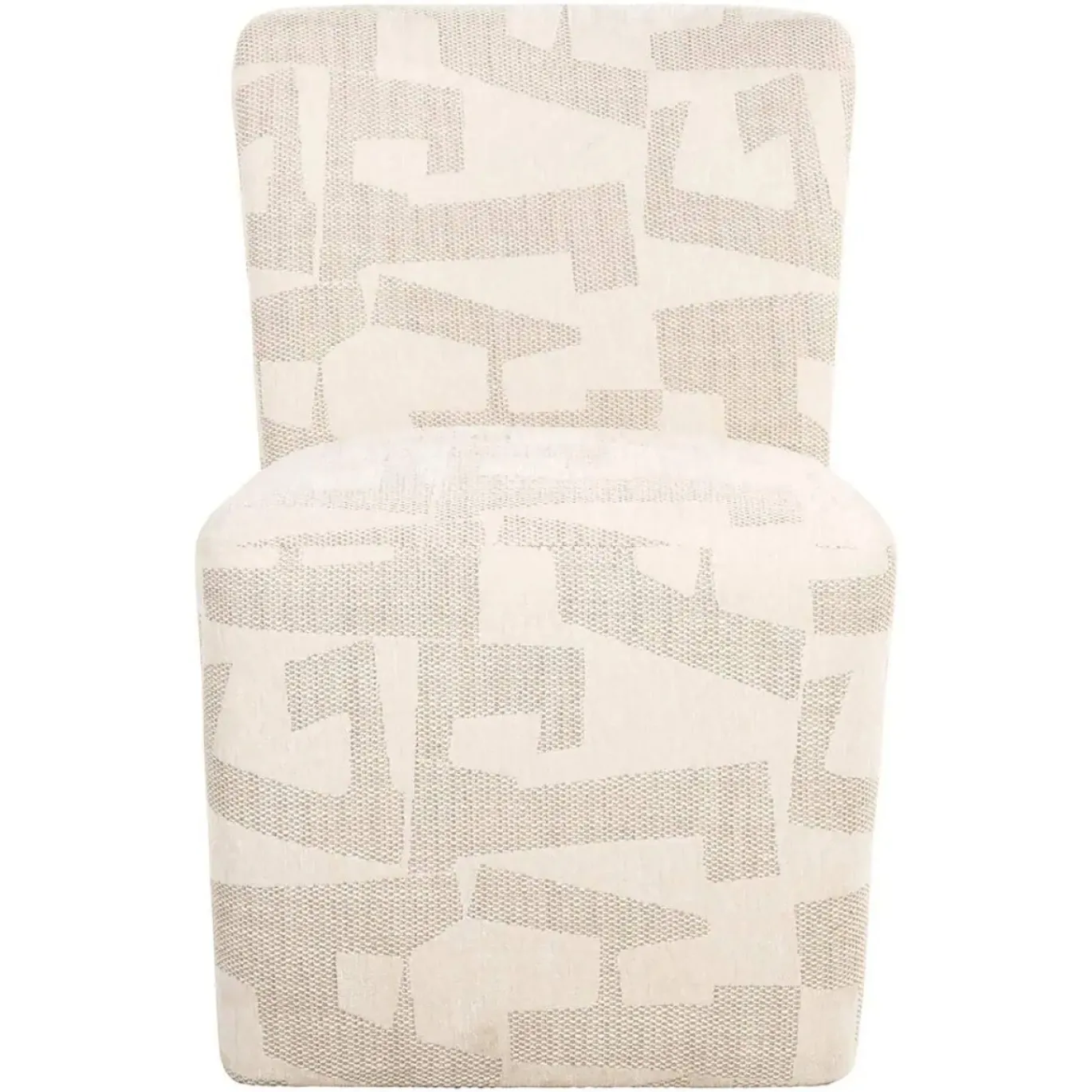 Richmond Eetkamerstoel Lorain Beige Graffic met Wieltjes