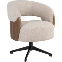 Richmond Eetkamerstoel Pollux Lodge Beige/Walnoot