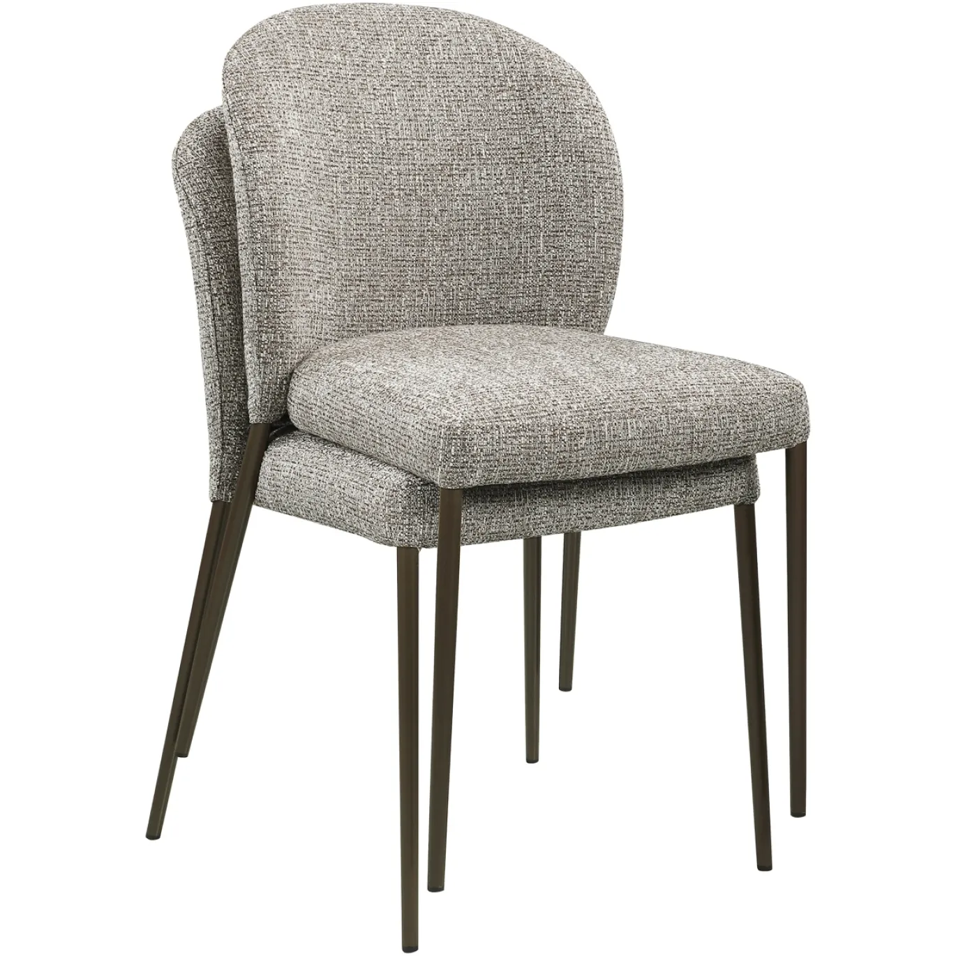 Richmond Eetkamerstoel Stacker Earth Tweed Fire Retardant Set van 2
