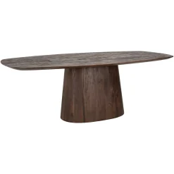 Richmond Eettafel Alix Deens Ovaal Mangohout Donkerbruin 230cm