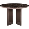 Richmond Eettafel Almundi Donkerbruin Ø120cm