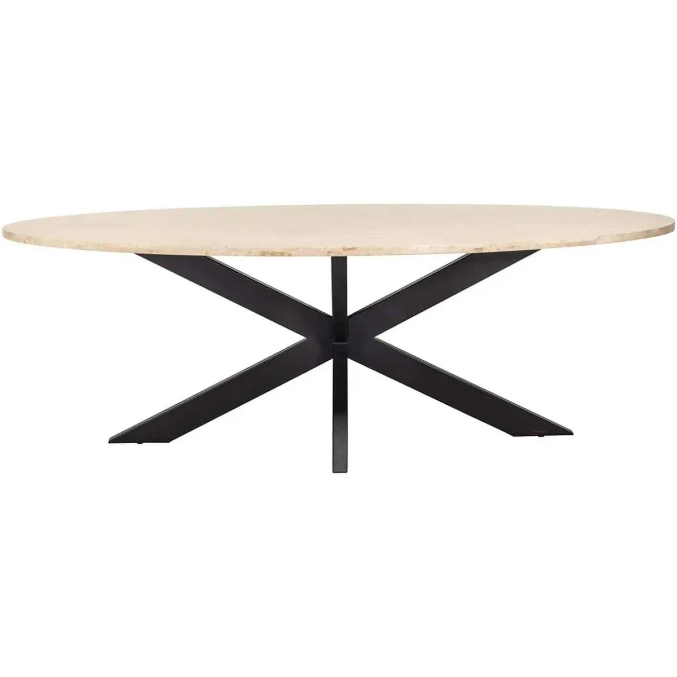 Richmond Eettafel Avalon Travertin Ovaal Brons 230cm