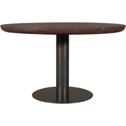 Richmond Eettafel Baldwin Donkerbruin Ø130cm