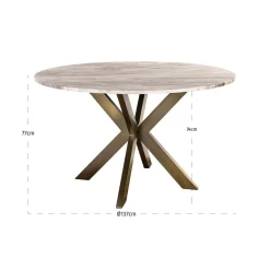 Richmond Eettafel Bottega Toronto Marmer Ø140cm