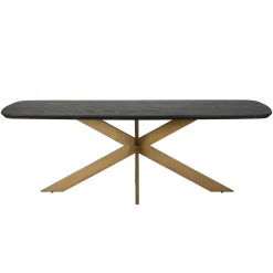 Richmond Eettafel Cambon 235cm Deens Ovaal Dark Coffee