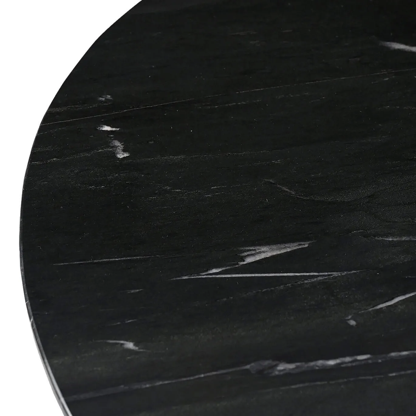 Richmond Eettafel Collada Marmer Zwart/Goud Ø130cm