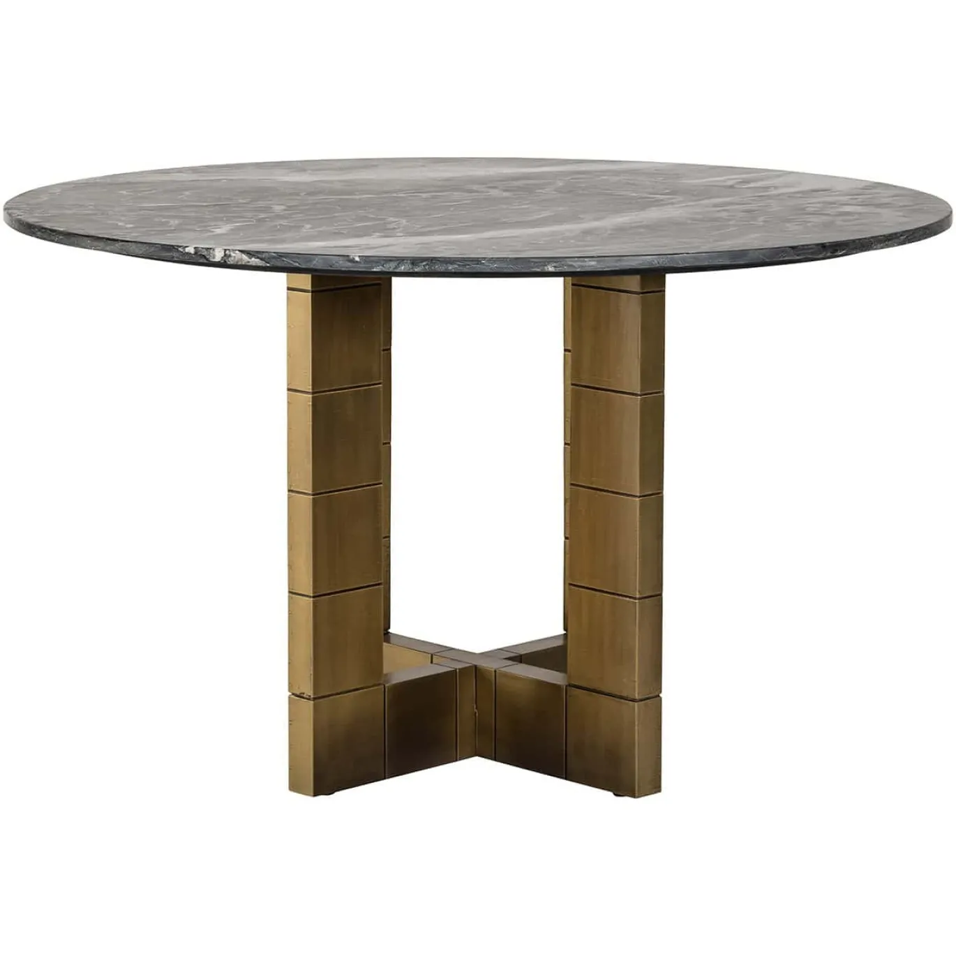 Richmond Eettafel Collada Marmer Zwart/Goud Ø130cm