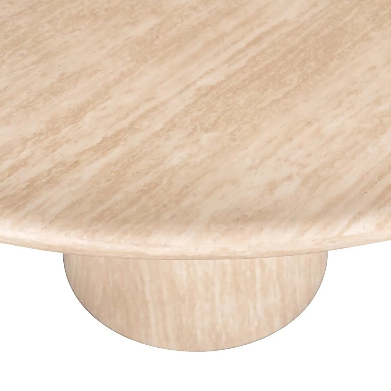 Richmond Eettafel Fictus Faux Travertin Beige Ø140cm