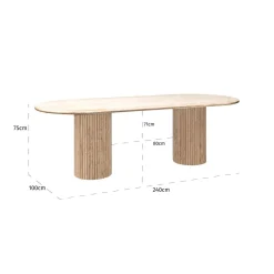 Richmond Eettafel La Cantera Ovaal 240cm