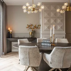 Richmond Eettafel Luxor Ovaal 235cm Bruin