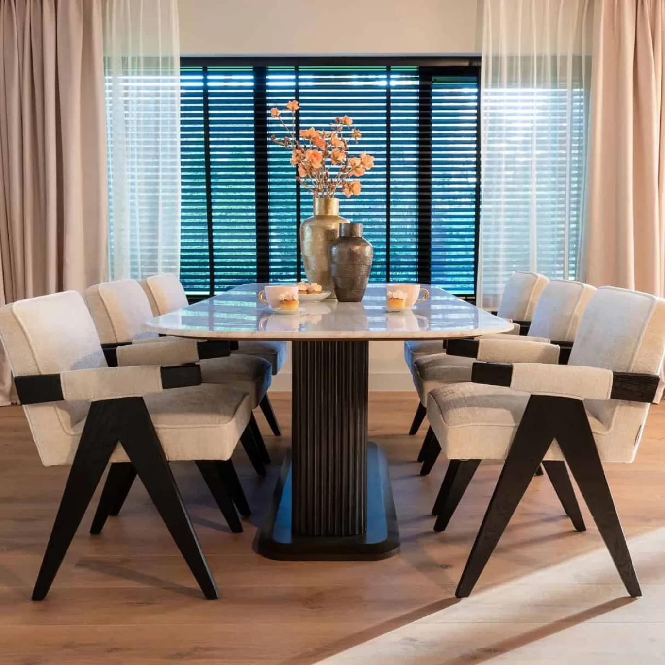 Richmond Eettafel Mayfield Marmer Wit 230cm