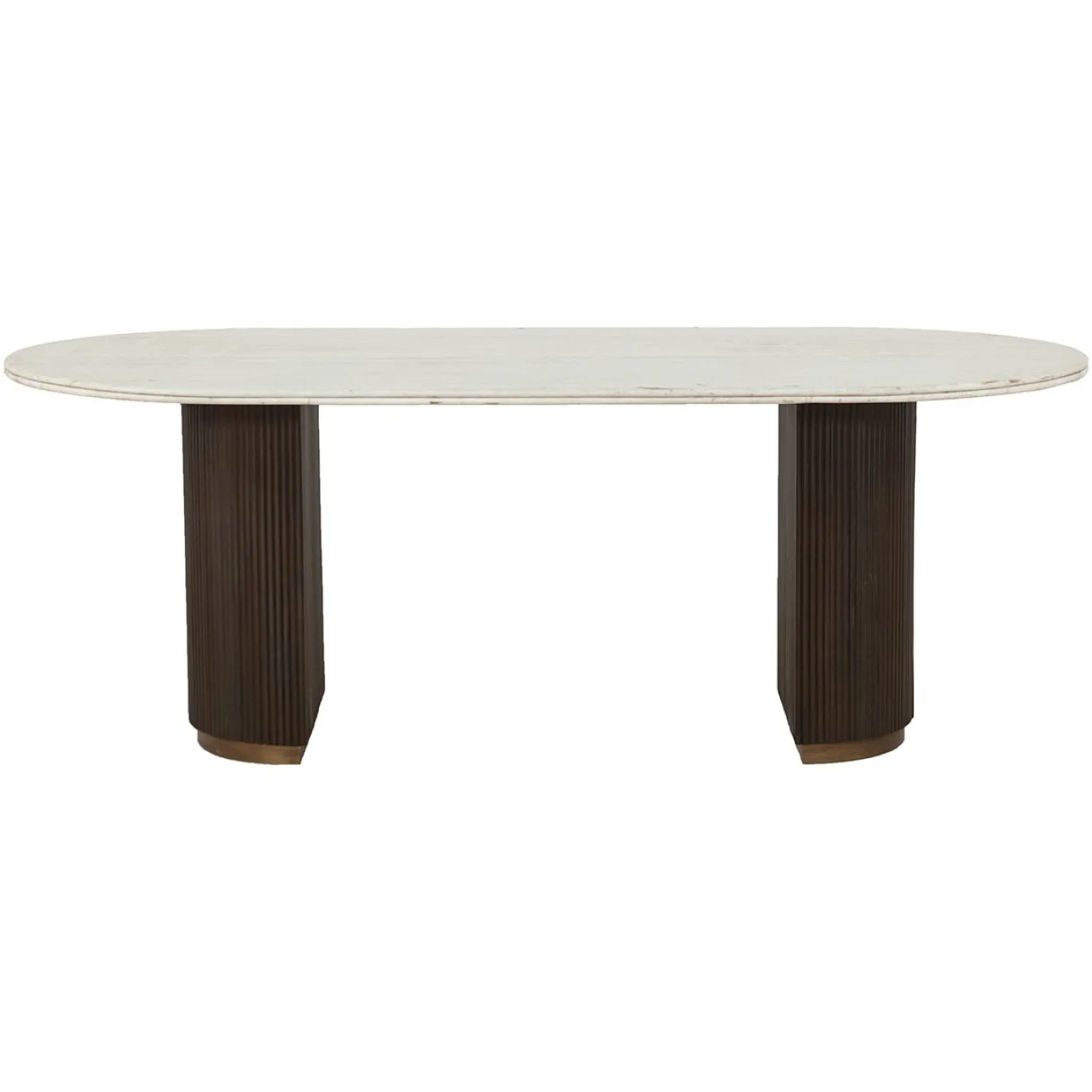 Richmond Eettafel Mayfield Marmer Wit/Bruin 210cm