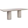 Richmond Eettafel Nebula Grijs 225cm Faux Travertin