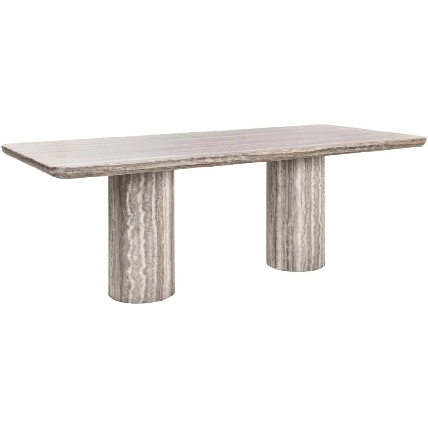 Richmond Eettafel Nebula Grijs 225cm Faux Travertin