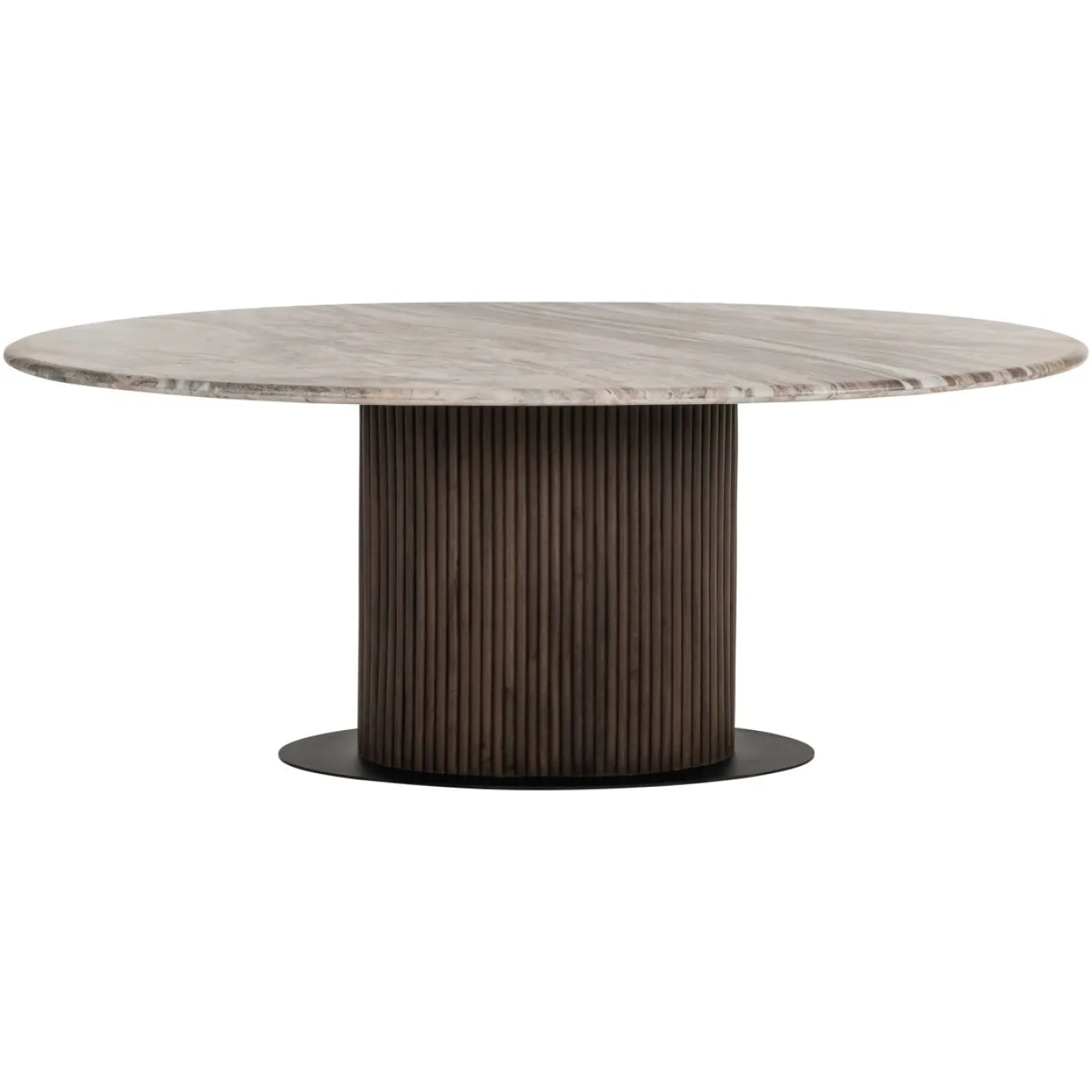 Richmond Eettafel Rasford Donkerbruin Ovaal 200cm