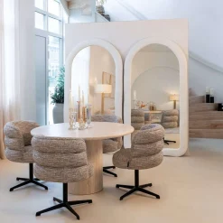 Richmond Eettafel Renaissance Beige Travertin Ø130cm
