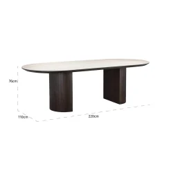 Richmond Eettafel Ritz Beige 240cm