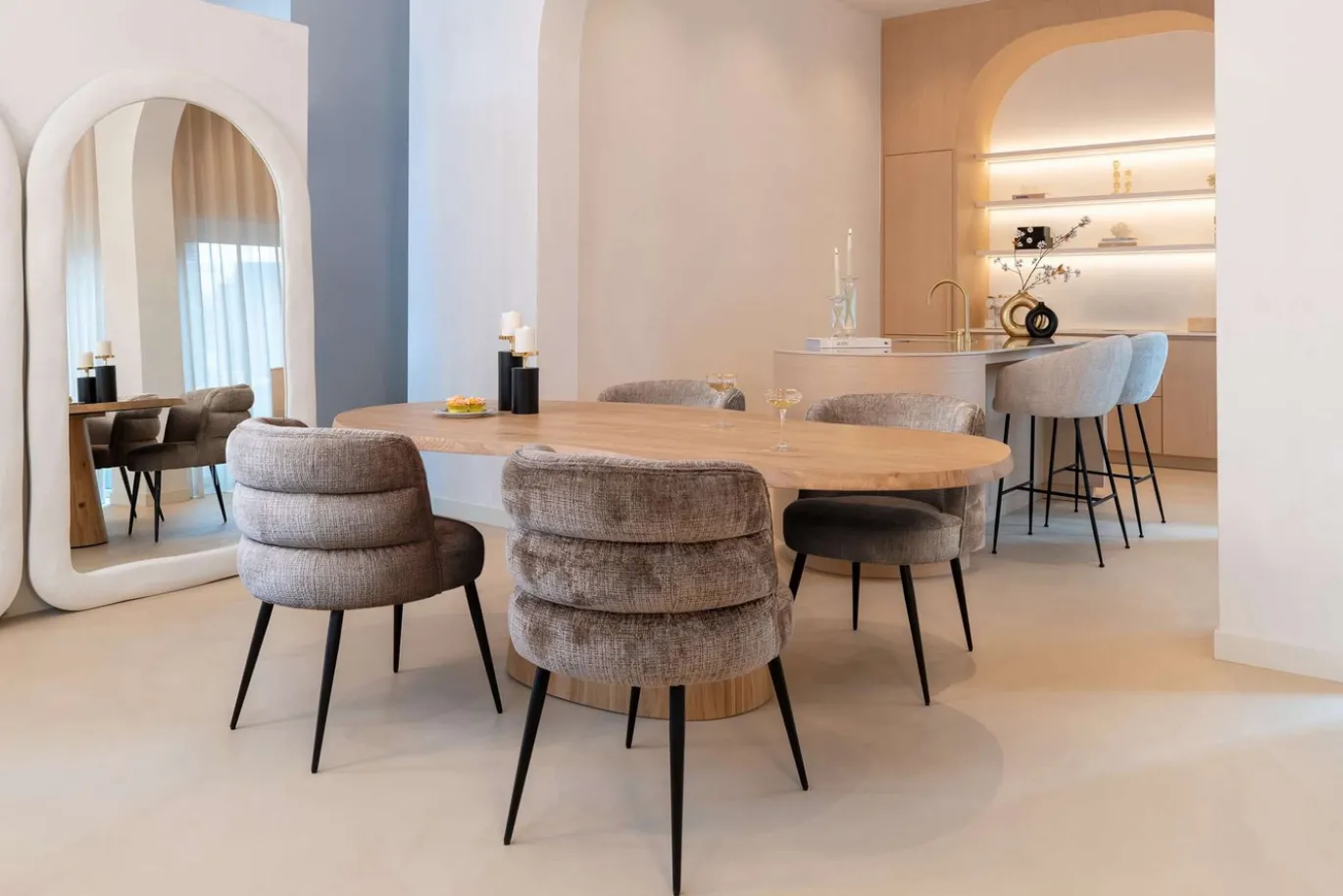 Richmond Eettafel Riva Eikenhout Naturel Organisch 230cm