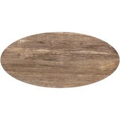 Richmond Eettafel Russo Travertin Ovaal 235cm Cilinderpoot