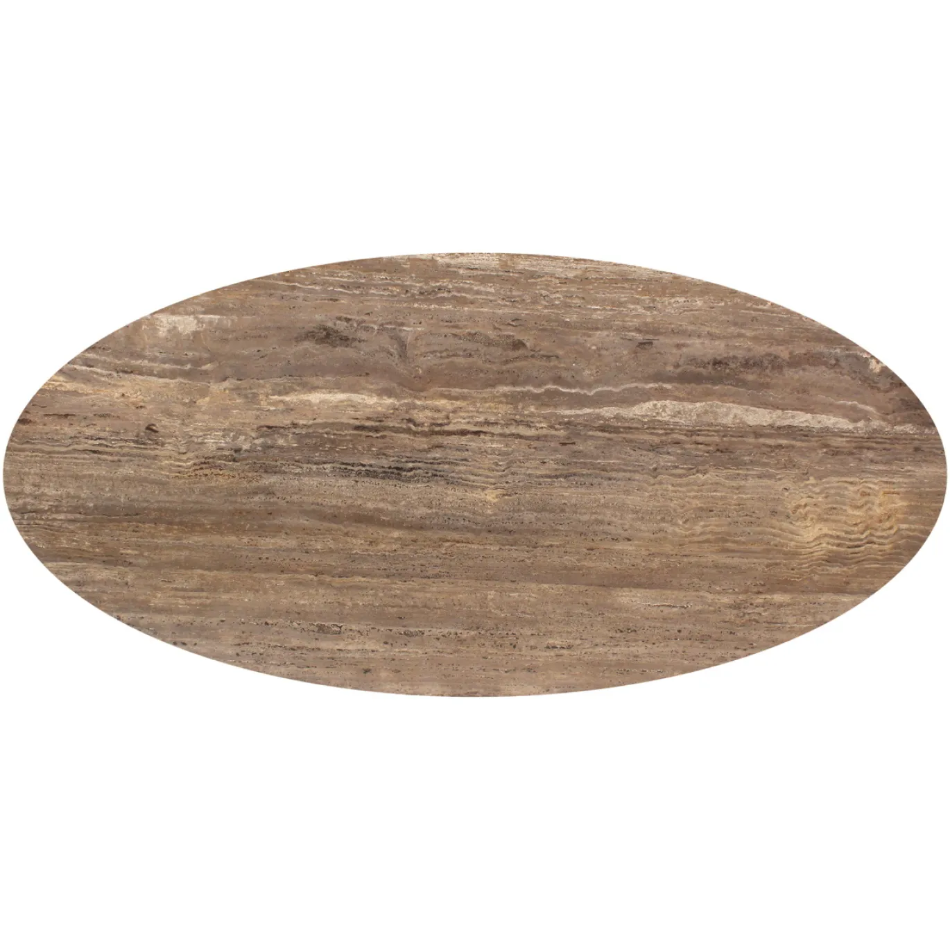 Richmond Eettafel Russo Travertin Ovaal 235cm Cilinderpoot