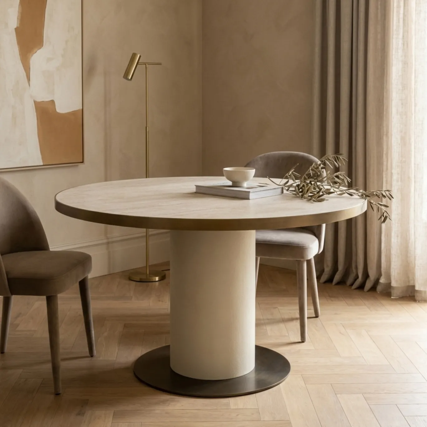 Richmond Eettafel Tivoli Wit ø130cm