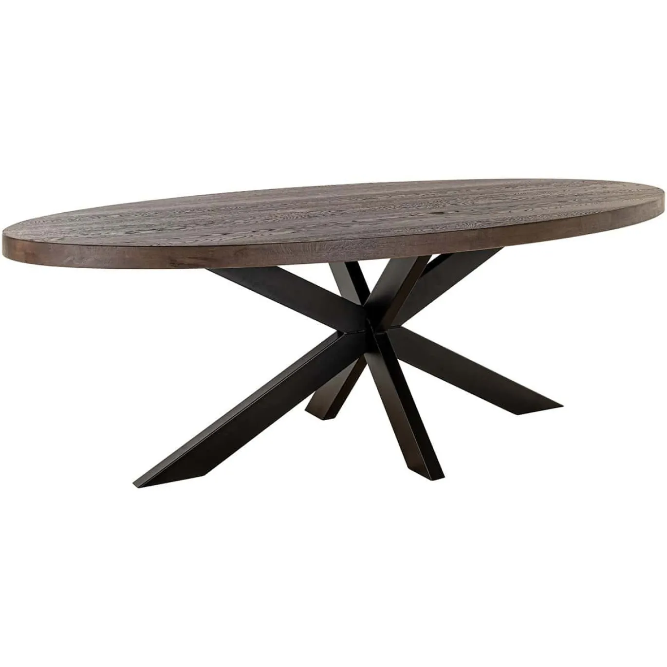 Richmond Eettafel Watson Walnoot/Zwart 235cm