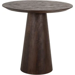 Richmond Eettafel Willow Mangohout Donkerbruin Ø80cm