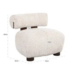 Richmond Fauteuil Arabella Lovely Crème