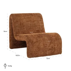 Richmond Fauteuil Kelly Lovely Cinnamon