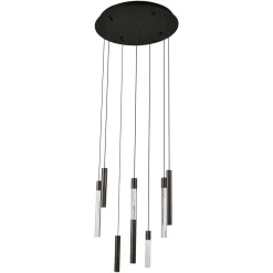 Richmond Hanglamp Oxley Zwart 8-Lichts