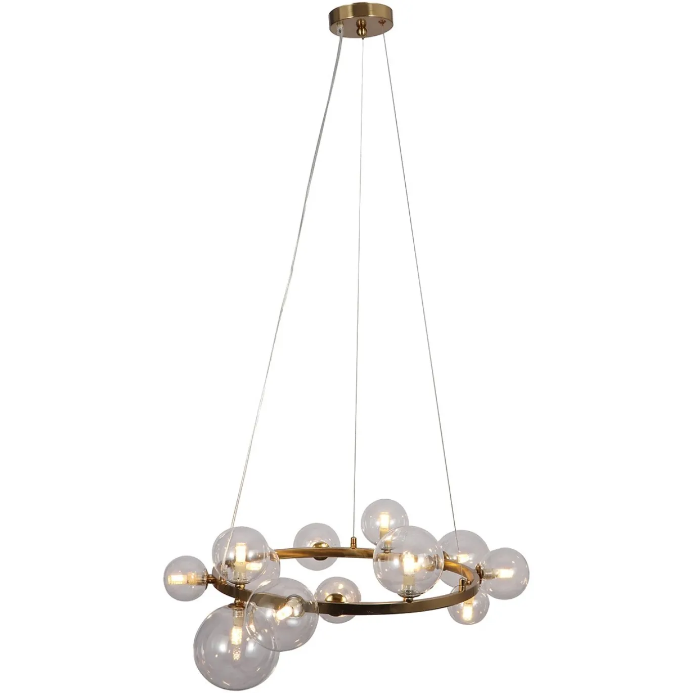 Richmond Hanglamp Yosie Brushed Gold Brushed Goud