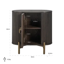 Richmond Kast Luxor 1-Deur Bruin