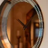 Richmond Klok Julia Bruin LED Wandlamp