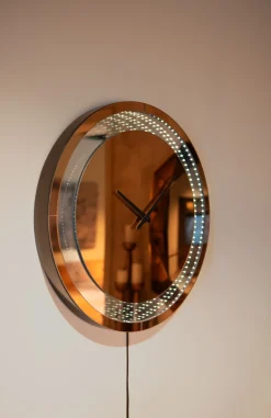 Richmond Klok Julia Bruin LED Wandlamp