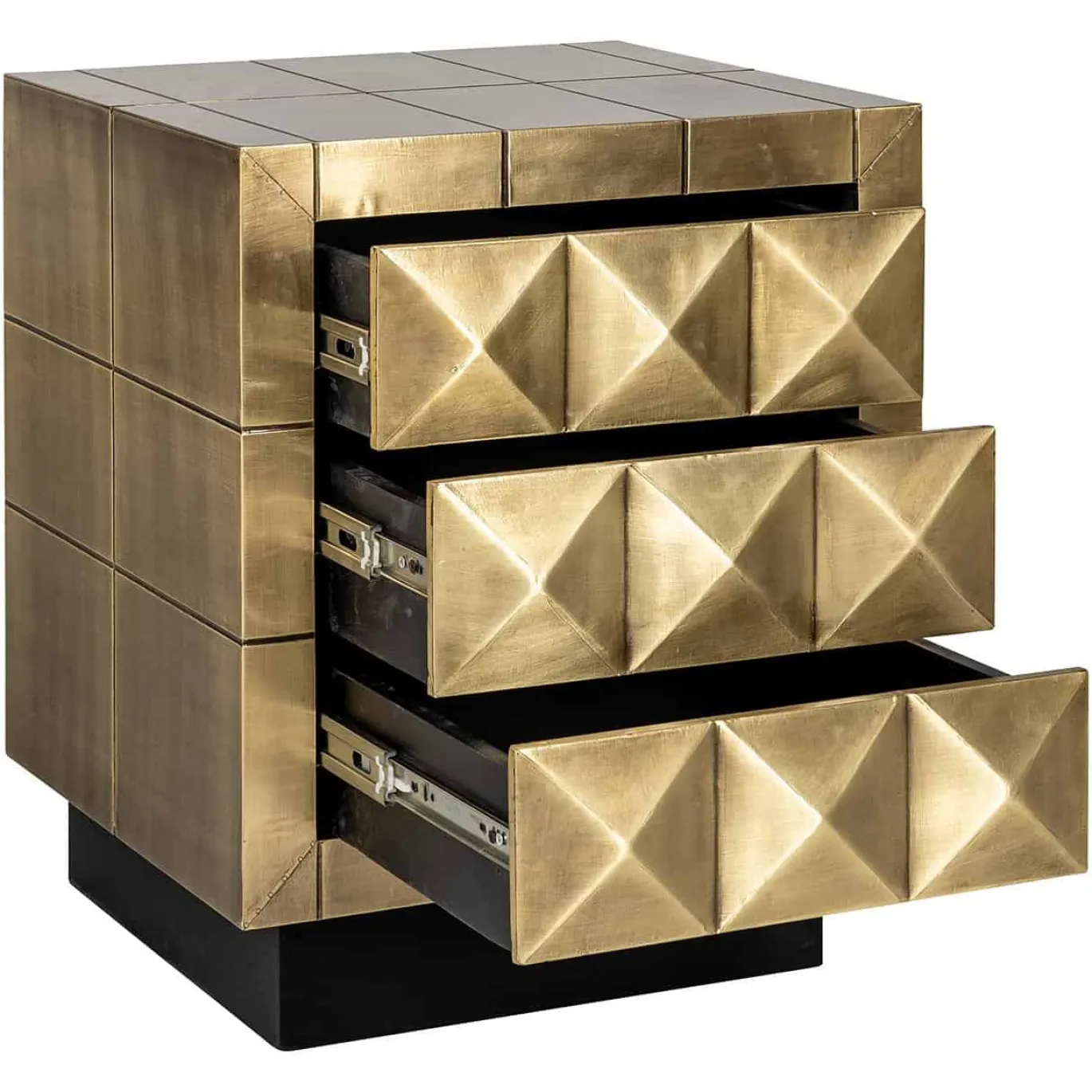 Richmond Ladenkast Collada 3-Laden Brushed Goud