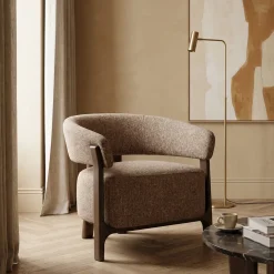 Richmond Lounge Stoel Dalara Bruin Tweed