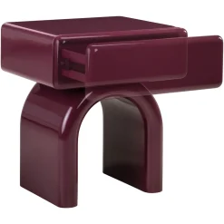 Richmond Nachtkastje Bennet Burgundy 1-Lade
