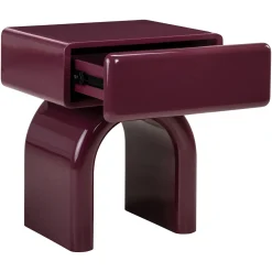 Richmond Nachtkastje Bennet Burgundy 1-Lade
