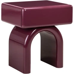 Richmond Nachtkastje Bennet Burgundy 1-Lade