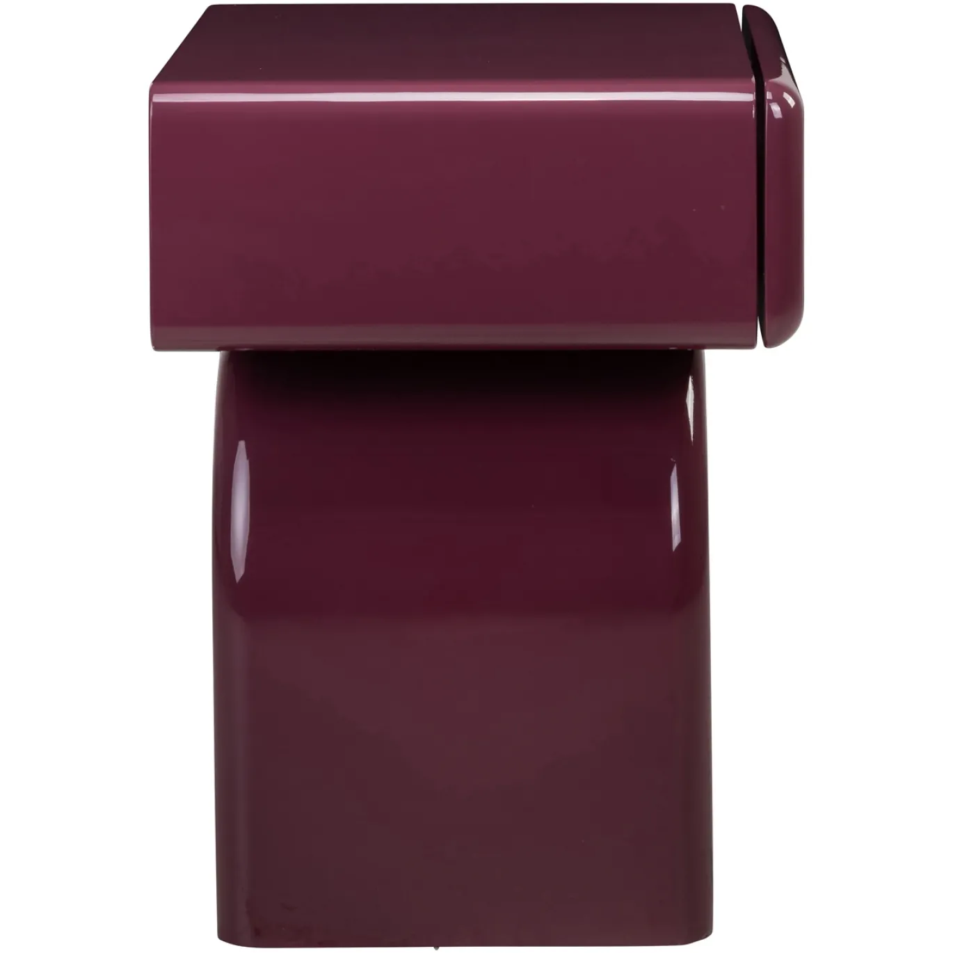 Richmond Nachtkastje Bennet Burgundy 1-Lade