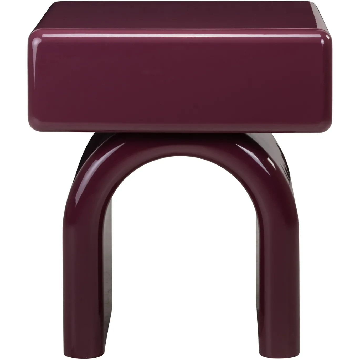 Richmond Nachtkastje Bennet Burgundy 1-Lade