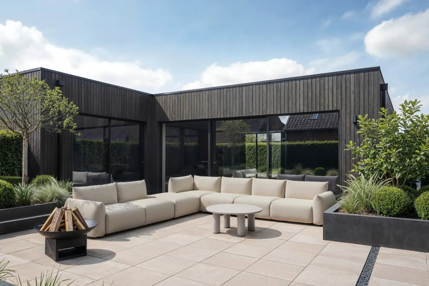 Richmond Outdoor Hoekbank Dawson Beige Alpine