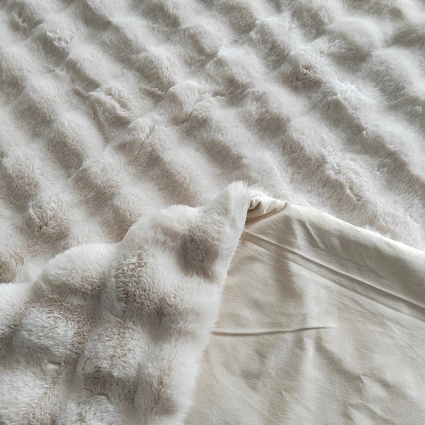 Richmond Plaid Cosy Fluff Crème 150x200cm