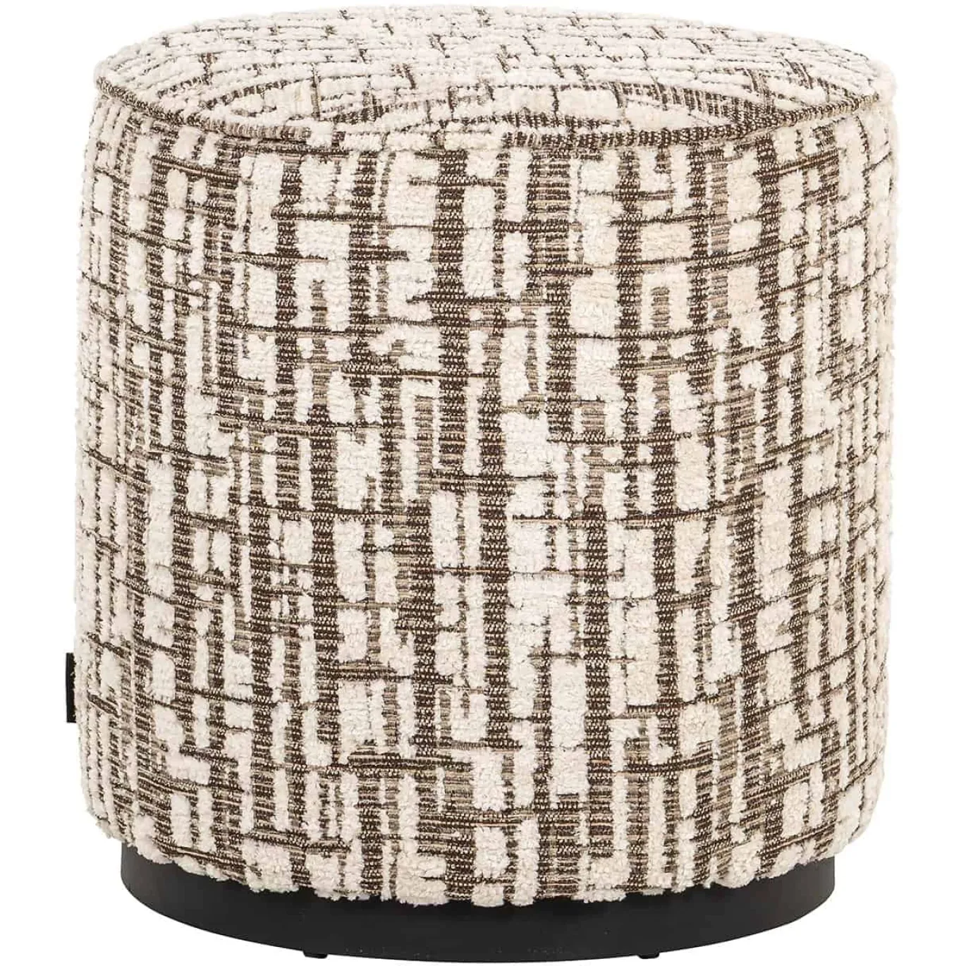 Richmond Poef Lexie Dalia Crème Ø45cm