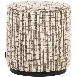 Richmond Poef Lexie Dalia Crème Ø45cm