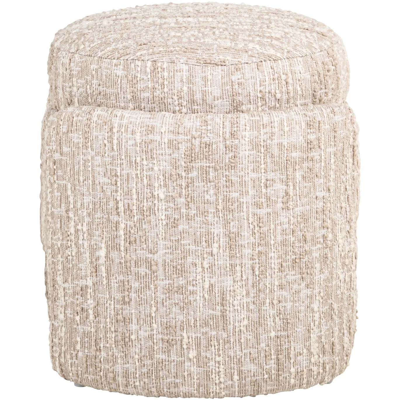 Richmond Poef & Voetenbank Cupid Beige Angora Met Opbergruimte
