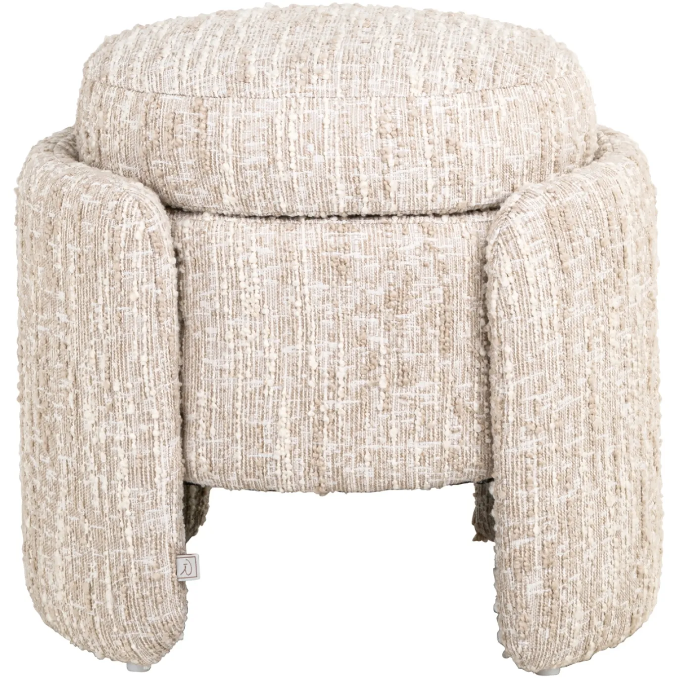 Richmond Poef & Voetenbank Cupid Beige Angora Met Opbergruimte