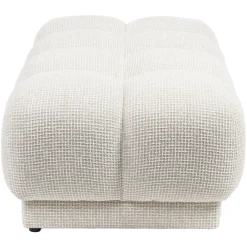 Richmond Poef & Voetenbank Noah Beige Blockweave
