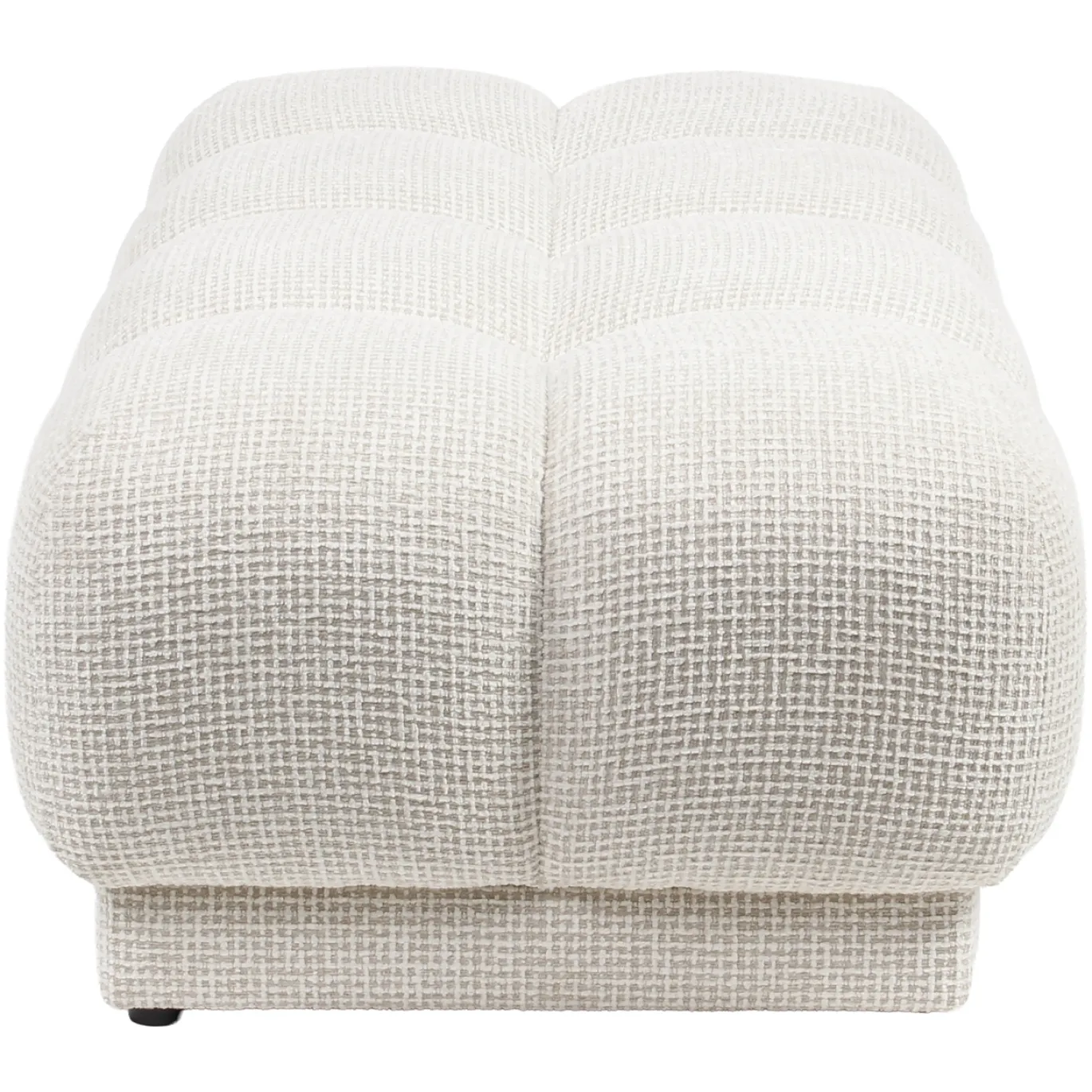 Richmond Poef & Voetenbank Noah Beige Blockweave